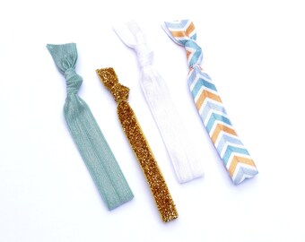 Items Similar To Elastic Hair Ties Emi Jay Inspired Us Navy