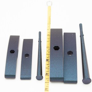 Ultimate Beginner Sea Serpent Drop Spindle Kit - Midi Size Navy - Top Bottom Supported Turkish - Learn To Spin Kit image 12