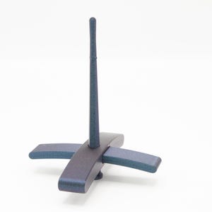 Ultimate Beginner Sea Serpent Drop Spindle Kit - Midi Size Navy - Top Bottom Supported Turkish - Learn To Spin Kit image 10