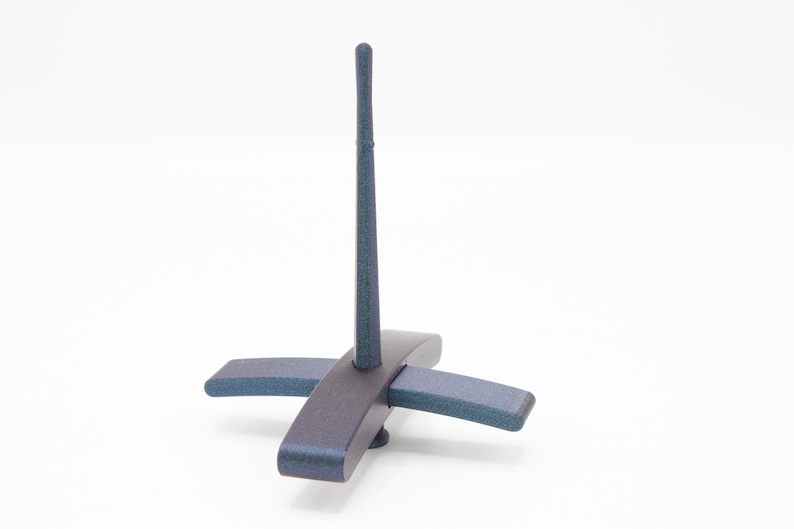 Ultimate Beginner Sea Serpent Drop Spindle Kit - Midi Size Navy - Top Bottom Supported Turkish - Learn To Spin Kit image 10
