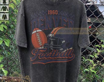 Comfort Colors Denver Football Shirt, Denver Sweatshirt, Denver Football Tshirt, Denver Football Fans Shirt, Oversized Shirt