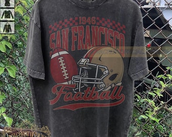 Comfort Colors San Francisco Football Shirt, San Francisco Sweatshirt, San Francisco Football Tshirt, San Francisco Fans, Oversized Shirt