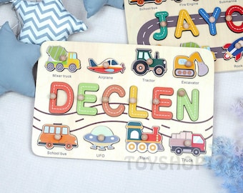 Personalized Baby Name Puzzle, Custom Kids Busy Board, Educational Toys, Christmas gifts, Baby Room Decor