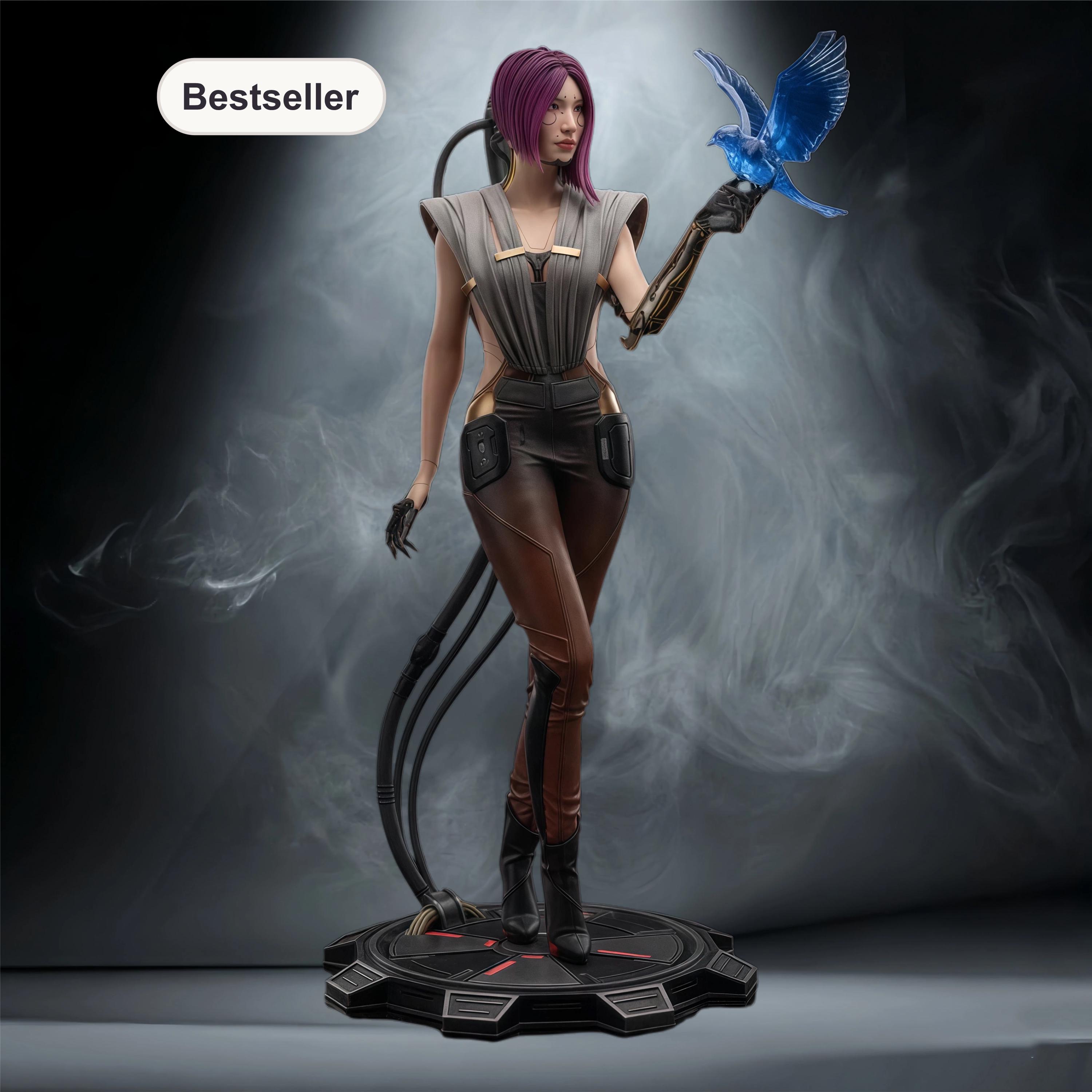 Songbird - | Cyberpunk 0 statue cyberpunk 日本 Etsy 3D Model 1:8 