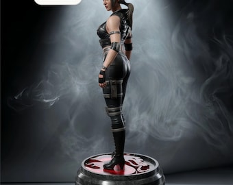 Mortal Kombat – Sonya Blade | Estátua STL das Forças Especiais | Modelo para Impressão 3D | Arquivo STL Digital