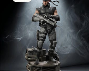 Metal Gear Solid – Snake | Estátua STL do Agente Furtivo | Modelo para Impressão 3D | Arquivo STL Digital