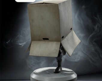 Metal Gear Solid – Solid Snake em uma Caixa | Estátua STL Icônica de Piada Furtiva | Modelo para Impressão 3D | Arquivo STL Digital