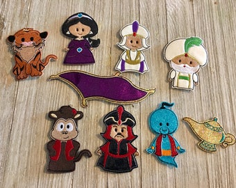 Aladdin inspired finger puppet set ***