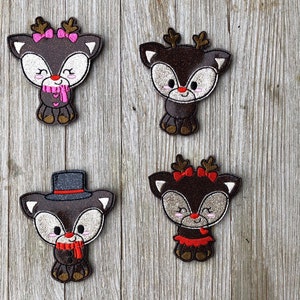 Sparkly Christmas Reindeer Finger Puppets
