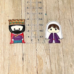 Old Testament finger puppet set. Includes Ester and the King, Daniel and the Lions Den, David and Goliath, Adam and Eve, Samson and Delilah. image 4