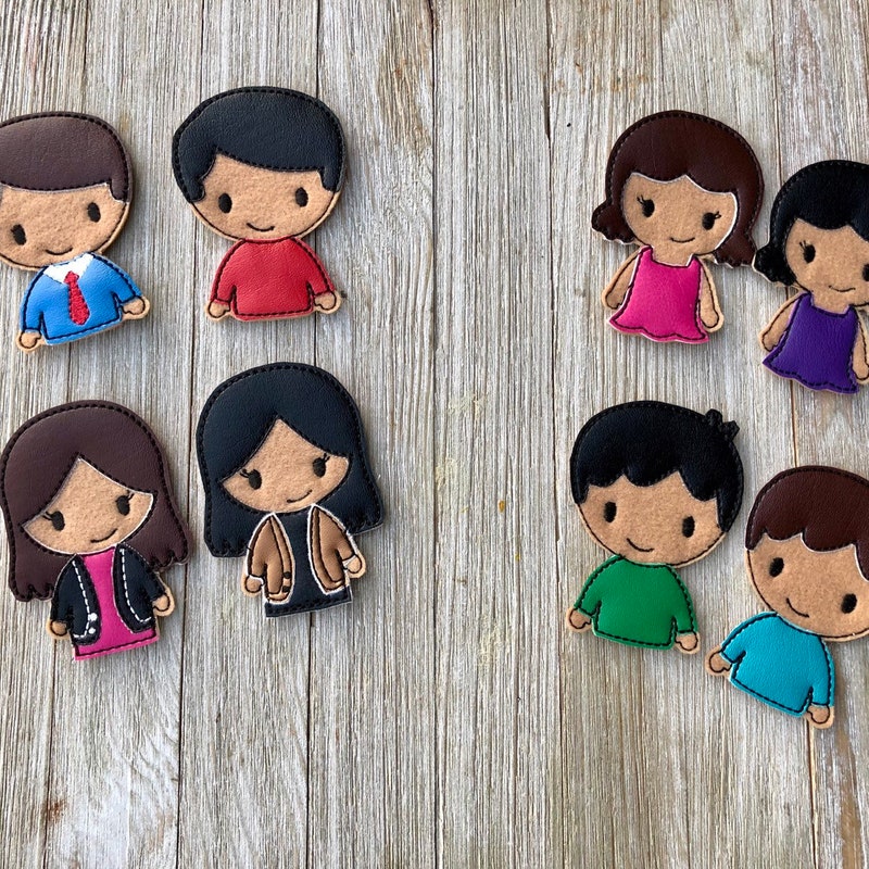 Family Finger People Puppets - Etsy