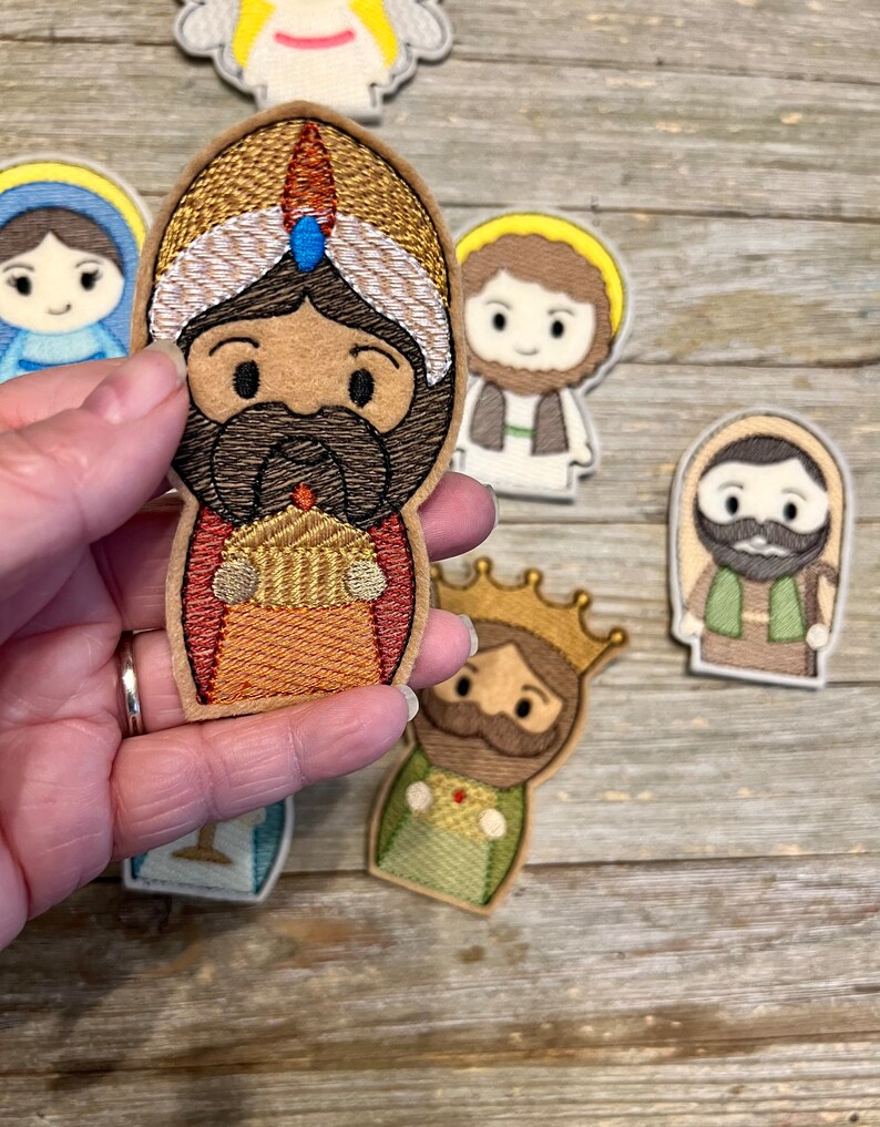 Nativity Felt Finger Puppet Set - Etsy