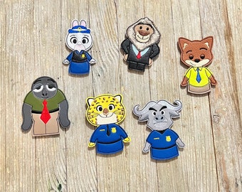 Zoo friends inspired finger puppet set