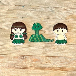 Old Testament finger puppet set. Includes Ester and the King, Daniel and the Lions Den, David and Goliath, Adam and Eve, Samson and Delilah. image 3