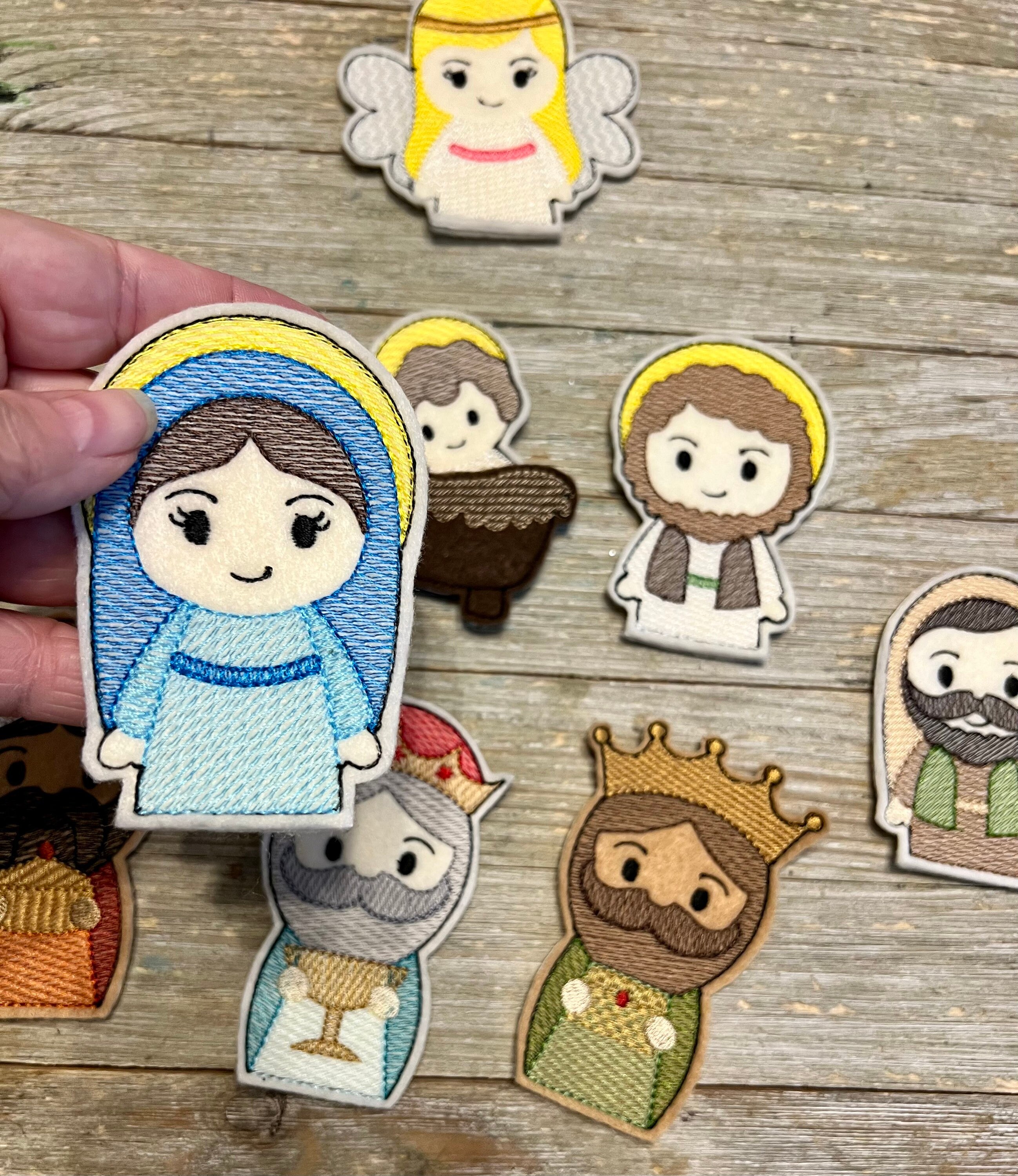 Nativity Felt Finger Puppet Set - Etsy