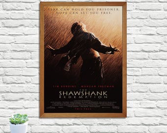 ショーシャンクの空に 映画ポスター - 高品質キャンバスアートプリント