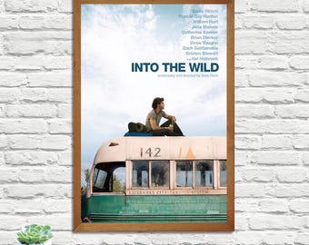 Póster de la película clásica "Into the Wild", impresión retro vintage, impresión de arte mural, decoración del hogar, impresión de póster en lienzo