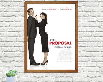The Proposal Movie Poster,Vintage Retro Print,Wall Art Print,Minimalist Movie Poster,Home Decor,Canvas Poster Printing