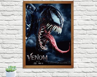 ヴェノム映画ポスター：クラシックなキャンバスアートプリント - Etsy 日本