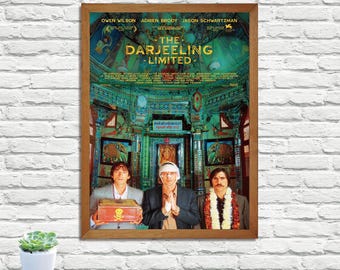 Póster de la película The Darjeeling Limited, impresión de arte mural retro