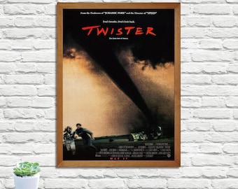 Póster clásico de la película Twister (1996), impresión retro vintage, impresión de arte mural, póster minimalista, decoración del hogar, impresión de póster en lienzo.