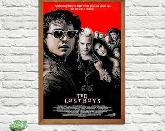 Póster de la película Los Niños Perdidos, impresión en lienzo estilo retro vintage