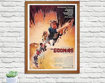 Póster de la película Los Goonies, impresión retro vintage, impresión de arte mural, póster minimalista, decoración del hogar, impresión de póster en lienzo.
