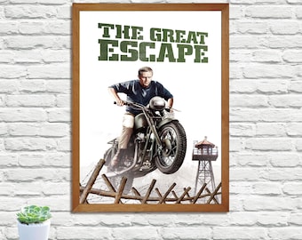 Póster de la película The Escape, impresión en lienzo vintage
