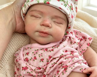 18" Solid Silicone Reborn Baby Doll Pascale, Full Body Realistic Newborn Girl Doll