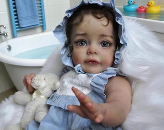 22 Inches Lifelike Reborn Soft Vinyl Cloth Body Baby,  Children Gift