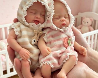 6 Inches Lifelike Reborn Silicone Mini Baby – Realistic Full Body, Children Gift