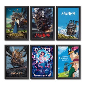 Howl's Moving Castle 20th Anniversary Movie Poster,Vintage Poster,Print Poster,Wall Decor Print,Home Decor Poster,Gift For Friends