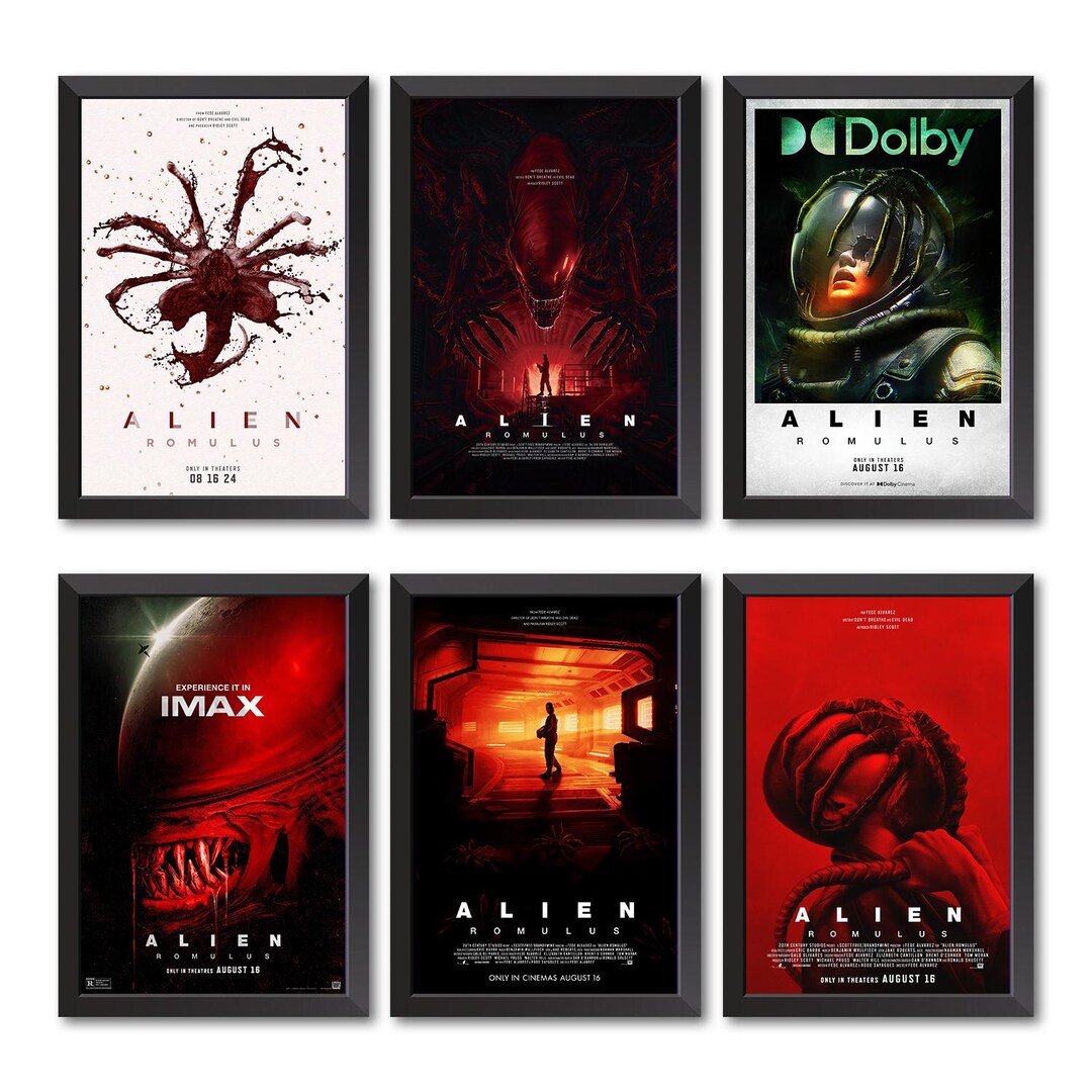Alien Romulus Movie Poster, Watercolor Canvas Print - Etsy