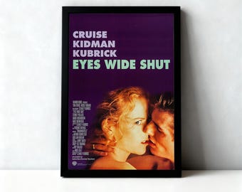 Affiche de film Les yeux grands fermés, affiche vintage, affiche imprimée, impression de décoration murale, affiche de décoration intérieure