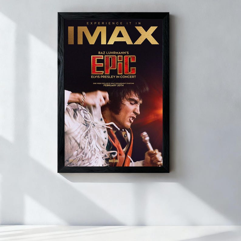 Epic: Elvis Presley in Concert Movie Poster,vintage Poster,print Poster ...