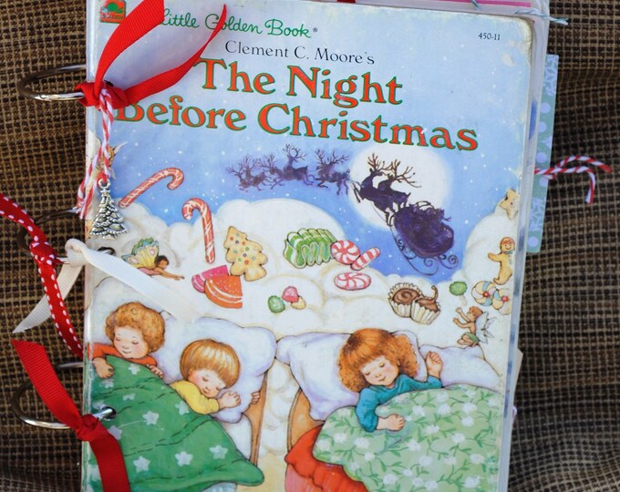 Little Golden Book Junk Journal the Night Before Christmas - Etsy