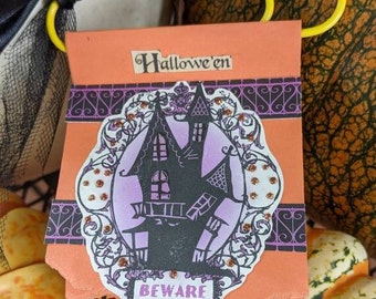 Fun Halloween Handmade Mini Journal / Halloween Decoration