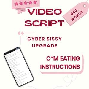 Sissy CEI joi / JOI ビデオ スクリプト / インスタント ダウンロード / オンリーファン コンテンツのアイデア