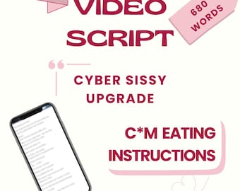 Sissy CEI joi / JOI video script / Instant download / onlyfan content idea