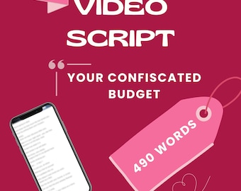 Script vidéo Joi financial domination / Intense video script / Instant download / camgirl content idea