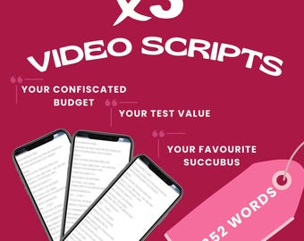3 Financial Domination Video Scripts (Instant Download)