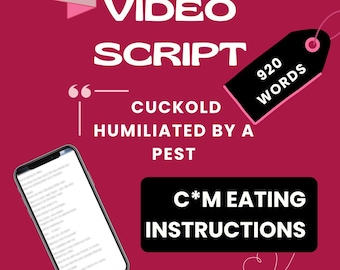 CEI Humiliation / Intense JOI video script / Instant download / onlyfan content idea