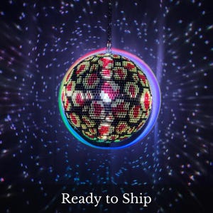 Disco Leopard | Handcrafted Discoball Art | Ready to Ship