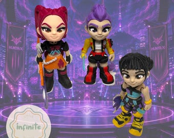 Figuras inspiradas en las chicas demoníacas del K-Pop / Artículos de colección impresos en 3D