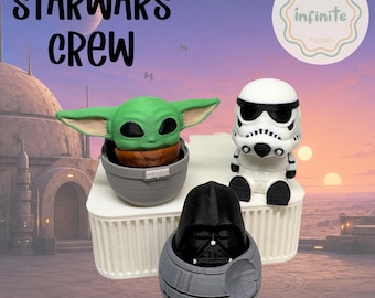 Clickers con temática de Star Wars / Juguetes sensoriales antiestrés impresos en 3D