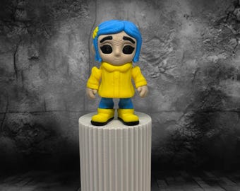 Figura inspirada en Coraline / Objeto de decoración coleccionable impreso en 3D
