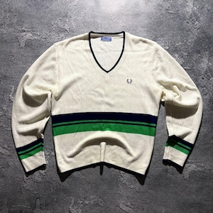 Fred Perry V Neck Jumper - Etsy