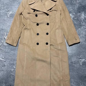 Authentic Burberry London Camel Coat | Double-Breasted Designer Long Trench | Elegant Beige Winter Overcoat | High-End British Fashion |