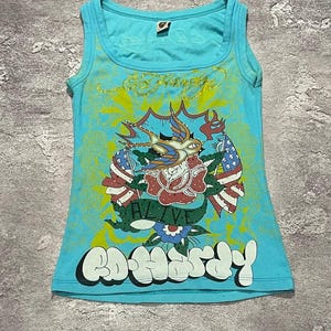Y2k Ed Hardy Tank Top - Etsy