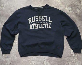 Sudadera vintage Russell Athletic talla L, buen estado, corte holgado.